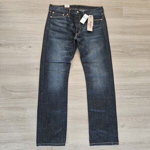 Levi's 513 Blue Jeans Men's Sz 34 x 32 Slim Straight Bowman Lake Medium Wash NWT